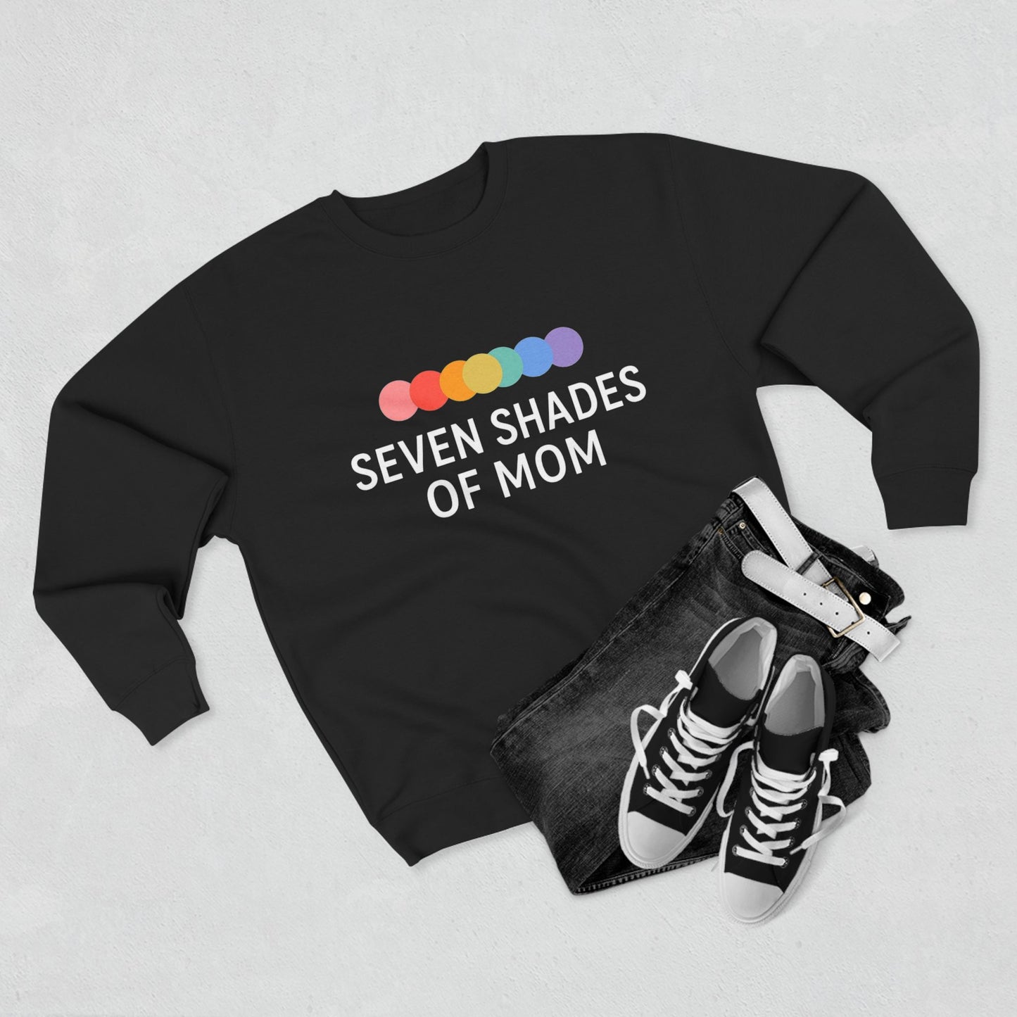 Seven Shades Of Mom Crewneck Sweatshirt